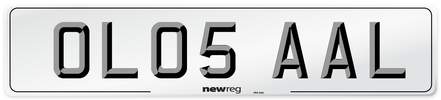 OL05 AAL Number Plate from New Reg